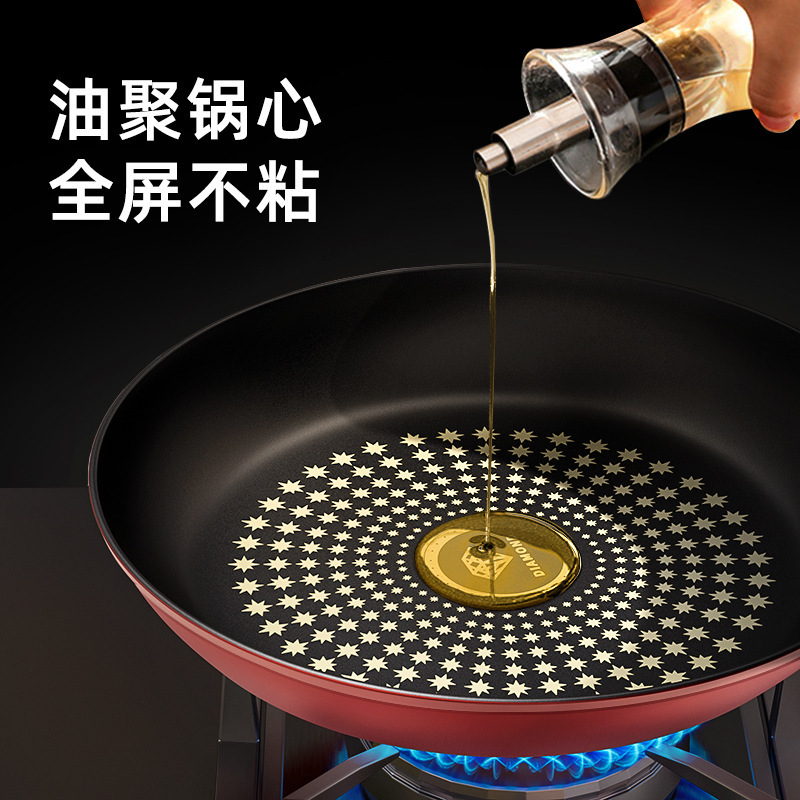 国境を越えたホットセールクリスタルダイヤモンドノンスティックパン家庭用平底フライパン多機能調理鍋ユニバーサルストーブフライパン卸売|undefined