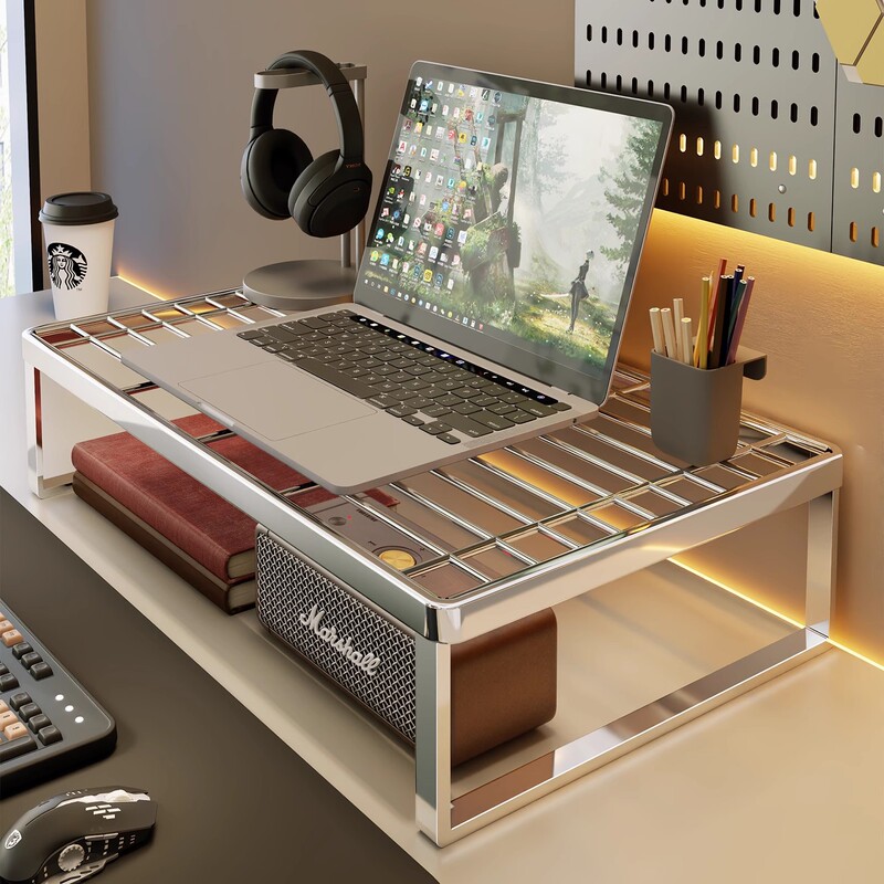 Laptop Heightening Rack Desktop Pad Heightening Bracket Office Monitor Heightening Rack Dormitory Cooling Base