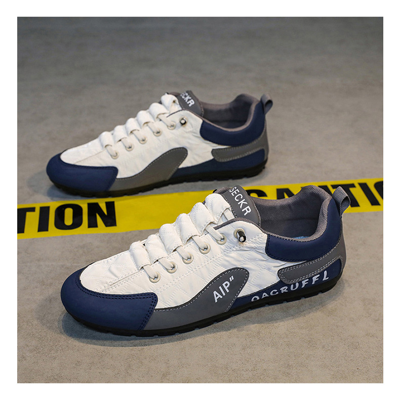 Herrenschuhe Herbst Atmungsaktives Mesh Forrest Gump Sportschuhe Boardschuhe Ein-Pedal Weiche Sohle Rutschfest Herren Xiaobai Fahr-Freizeitschuhe_voghion.com