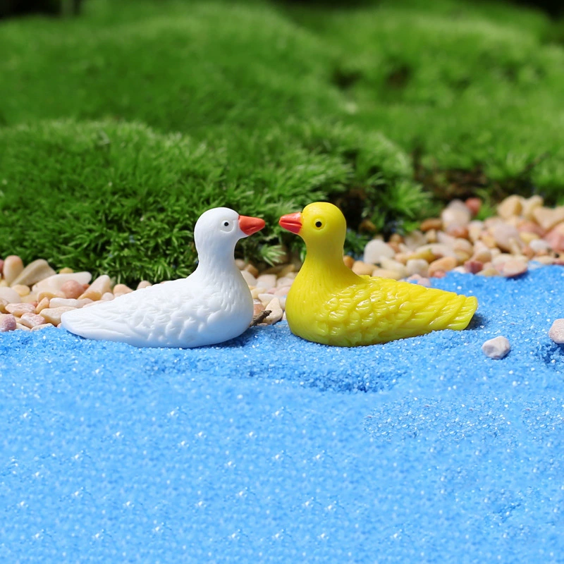 Jingjiao мох микро пейзаж DIY материал украшения мясо комбинация горшок мини маленькие украшения желтые и белые птицы