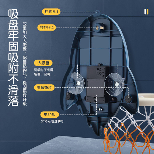 Children's basketball hoop shooting rack toy hanging indoor home ball game boy baby backboard wholesale