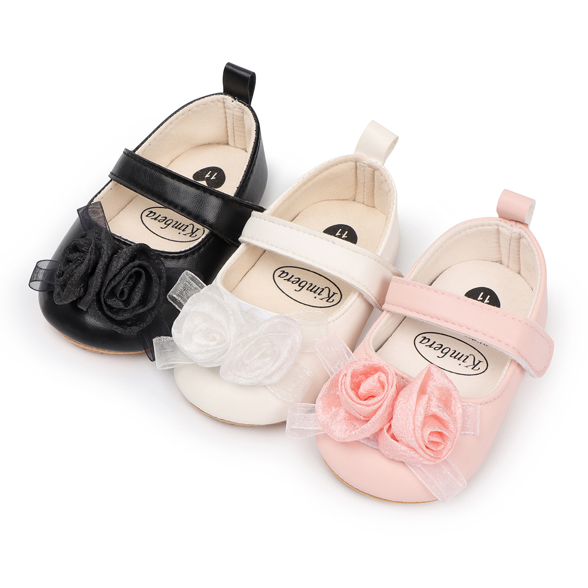 Baby Shoes for Girls, 0-1 Year Old Soft-Soled Shoes, Spring and Autumn, 100-Day-Old Baby Shoes, Non-Slip Toddler Shoes for Infants