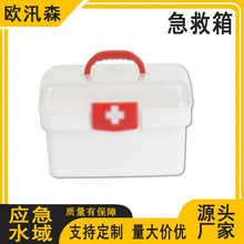 家庭个人防护用品收纳箱9件套急救箱便捷式手提车载应急箱
