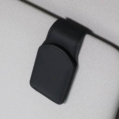 Car Glasses Clip/Bill Clip Car Sun Visor Storage - black-u-shaped-glasses-clip