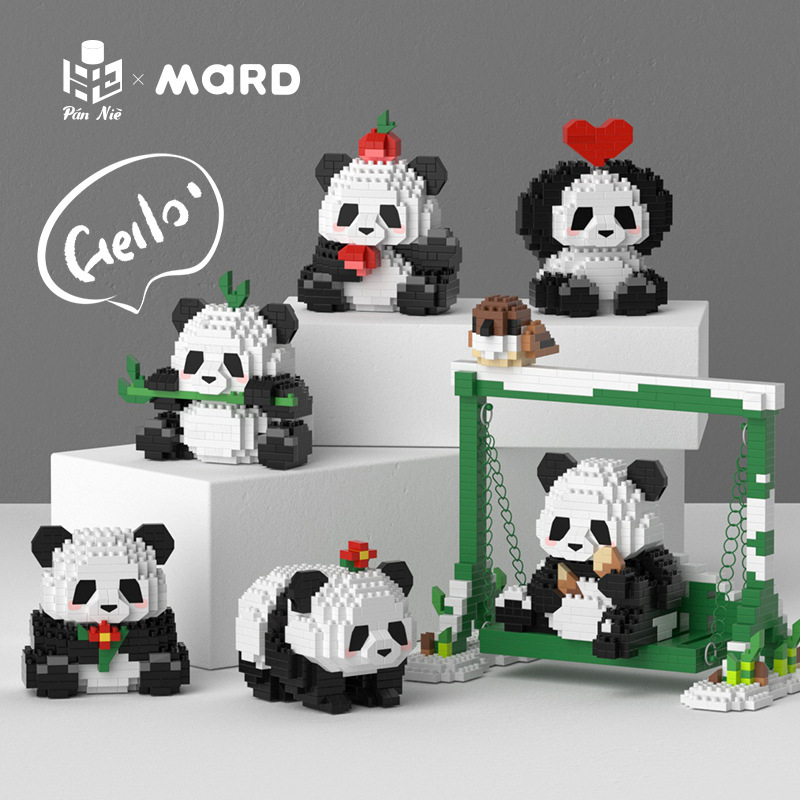 National Treasure Mini Red Panda Mard Educational Assembly Building Toy Blocks Boys and Girls Gift Series Mini National Treasure Mini Red Panda Mard Educational Assembly Building Toy Blocks Boys and Girls Gift Series Mini