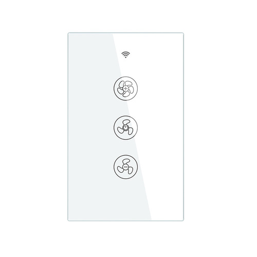 WiFi Tuya Smart Home Fan Switch App Timing Remote Control Voice Ceiling Fan Stepless Speed Adjustment Smart Switch