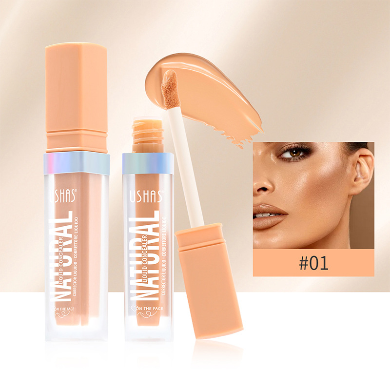 USHAS European and American Cross-border spot corrector base líquida para cubrir las ojeras y las marcas de acné, impermeable y sin maquillaje UC008A B