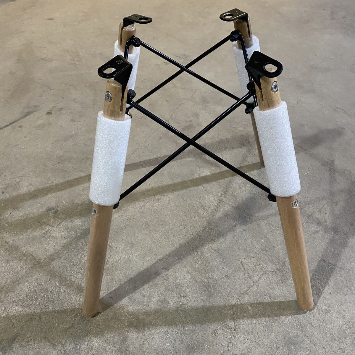Accesorios de soporte de silla IMS mesa redonda pequeña pierna de mesa de madera sólida estante desmontable pierna de madera sólida pierna de silla de madera sólida pierna taburete pierna image 9