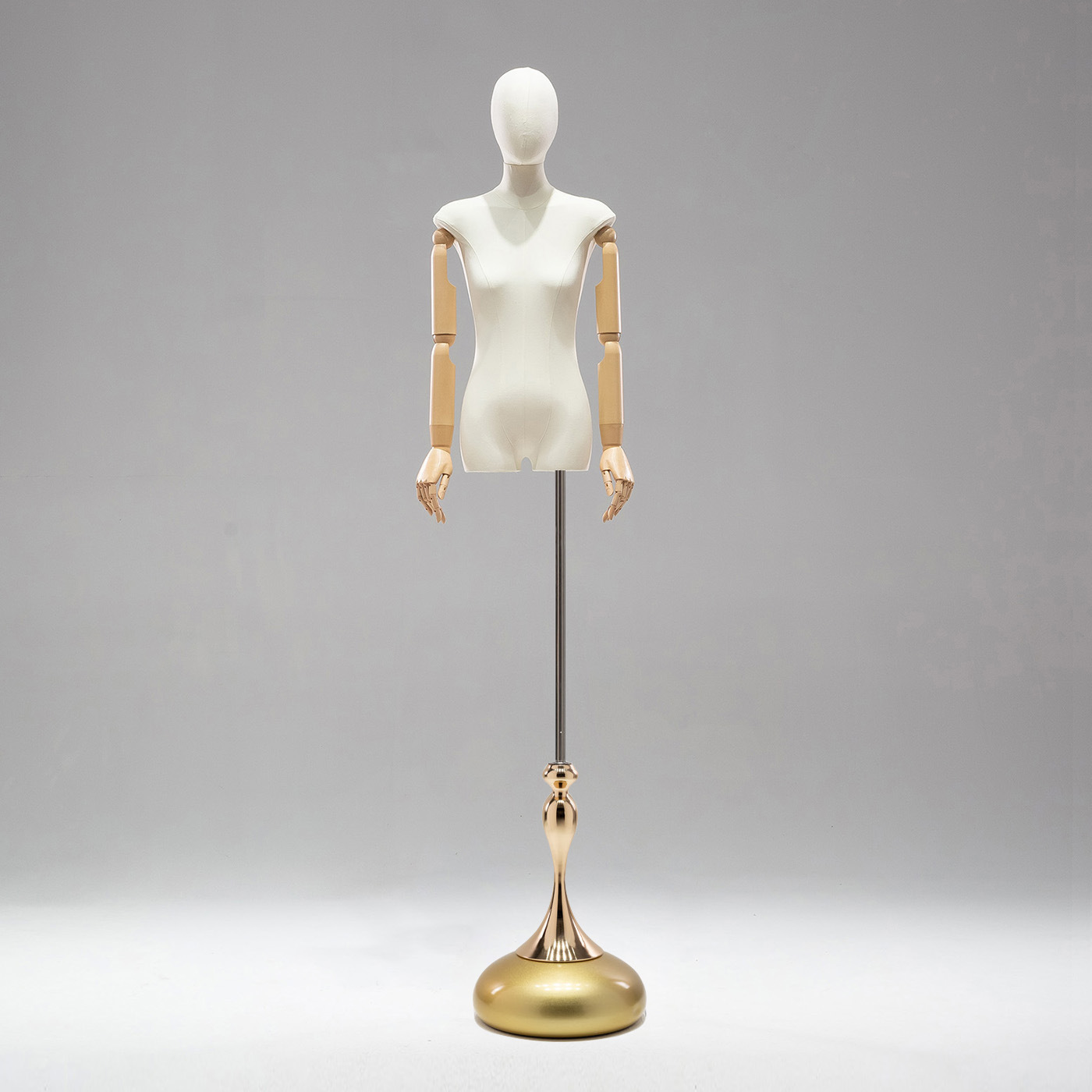 Modelo de accesorios tienda de ropa de mujer maniquí de gota de agua base ventana de pantalla de cuerpo de vestido de boda exhibición de cuerpo humano marco de modelo