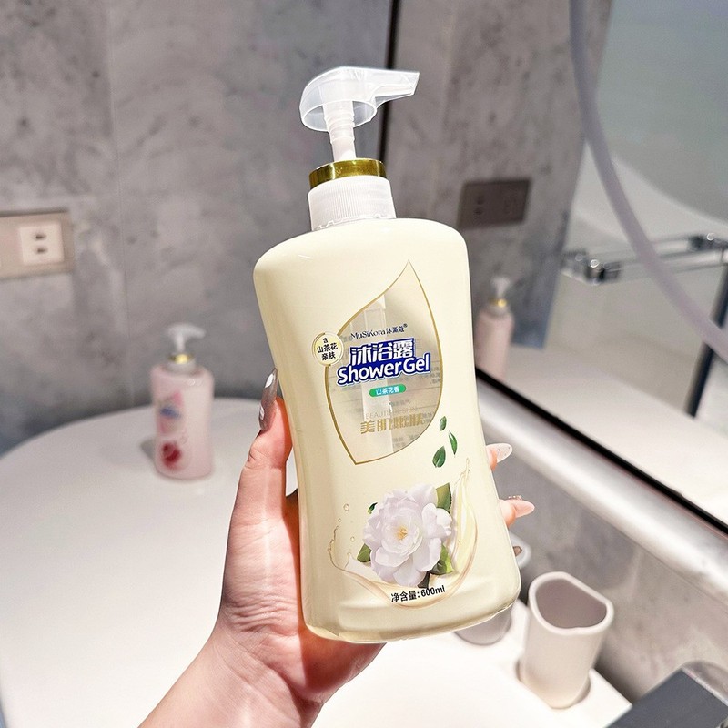 卸売および小売シャワージェル大容量パープルロータスチャームスキンシャワージェルロータス1Lロングラスティングフレグランスシャワージェル|undefined