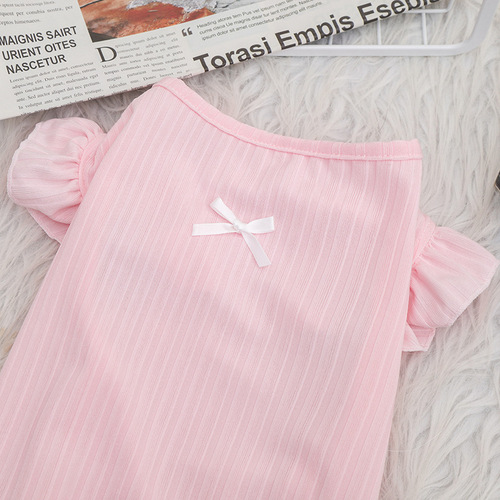 INS Japanese and Korean fragrance summer home pajamas thin cat teddy vest Pomeranian Bichon poodle dog clothes