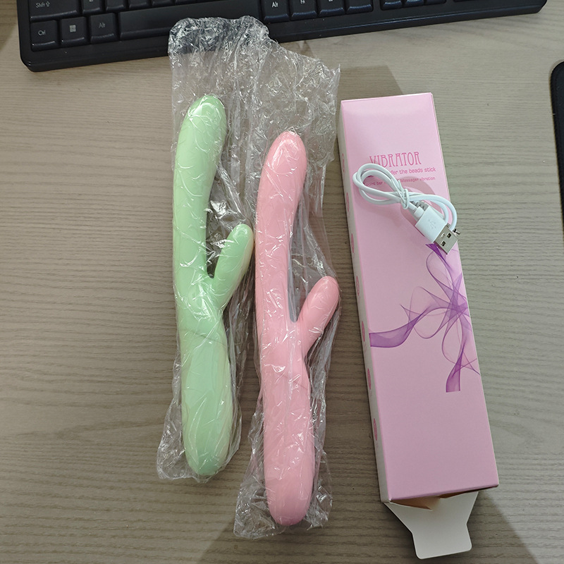 Dream Double Vibration AV Stick, Dual-Motor Vibrating Massager for Couples, ABS Body, Pink or Green — detail image 1