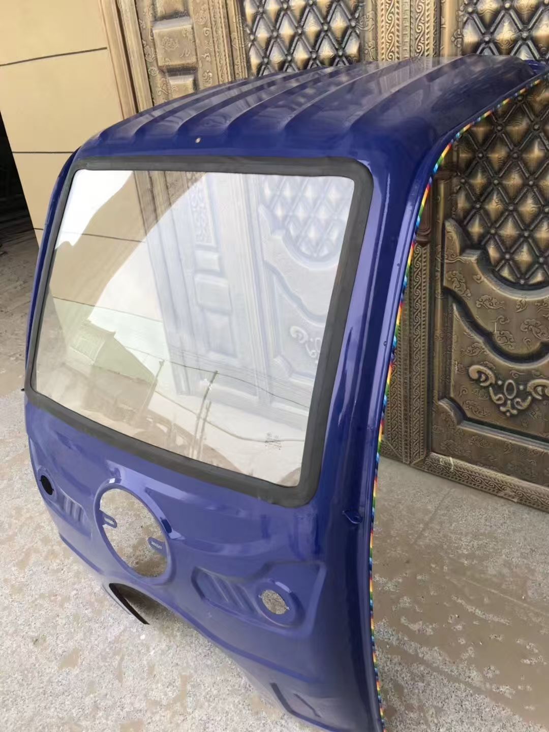 Three-Wheeled Motorcycle Canopy Thickened Rain Shelter Canopy Front Thick Iron Sheet Courier Canopy Weatherproof Canopy Wholesale