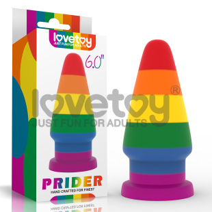 Lovetoy rainbow Silicone Anal plug male and female masturbation device sex adult supplies back court toys LV410041