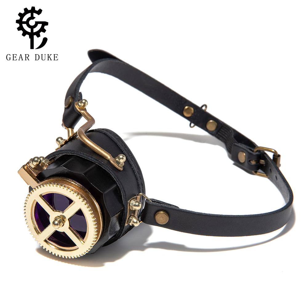 Steampunk industrial retro gafas de Halloween medieval gafas de metal pesado gafas góticas props gafas