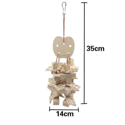 Parrot Chewing Toys Natural Wood Color Large and Medium Parrot Toys Bird Toys