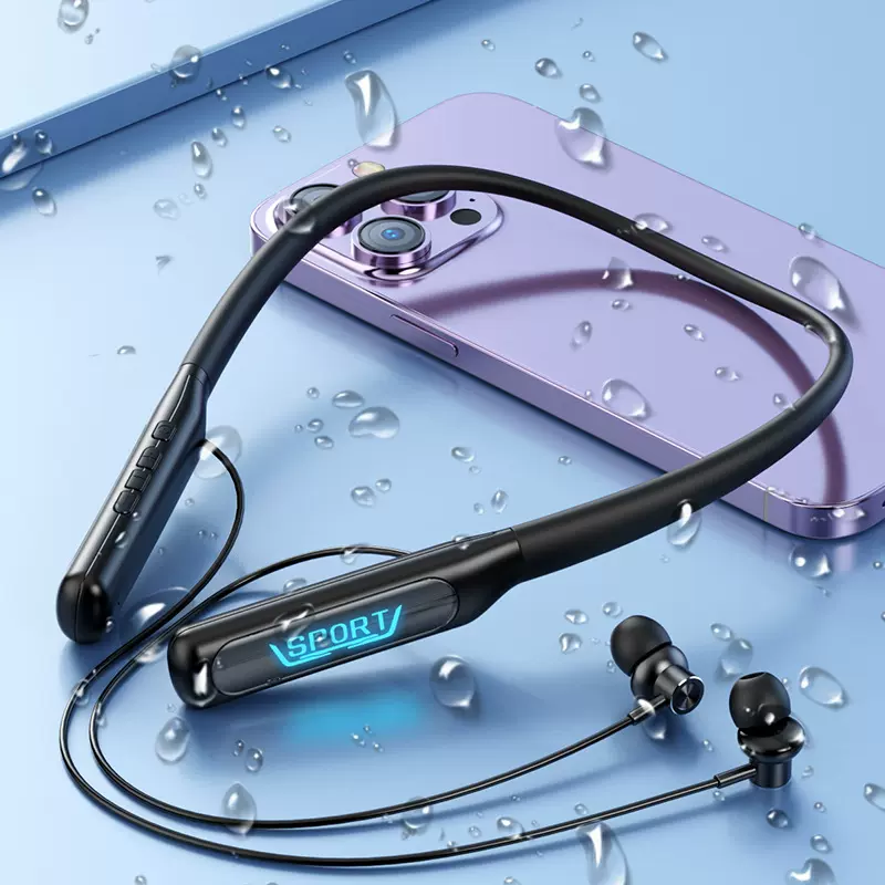 新款挂脖蓝牙超长续航入耳式运动游戏K歌双模式通用无线耳机