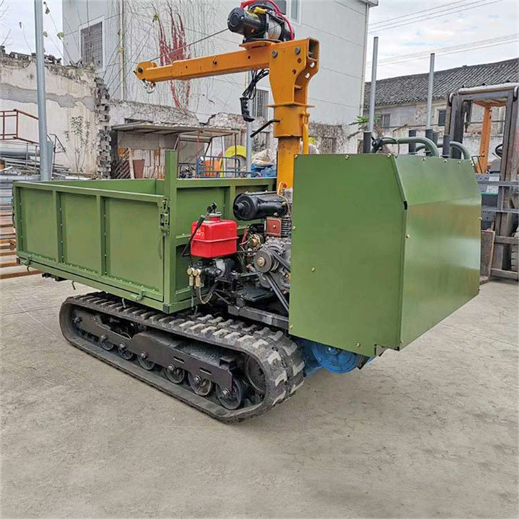 自走式履带运输车手扶式农用自卸车多功能小型履带爬山虎