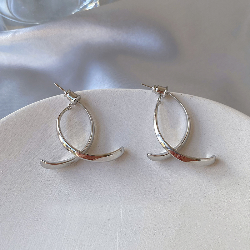 Platinum earrings