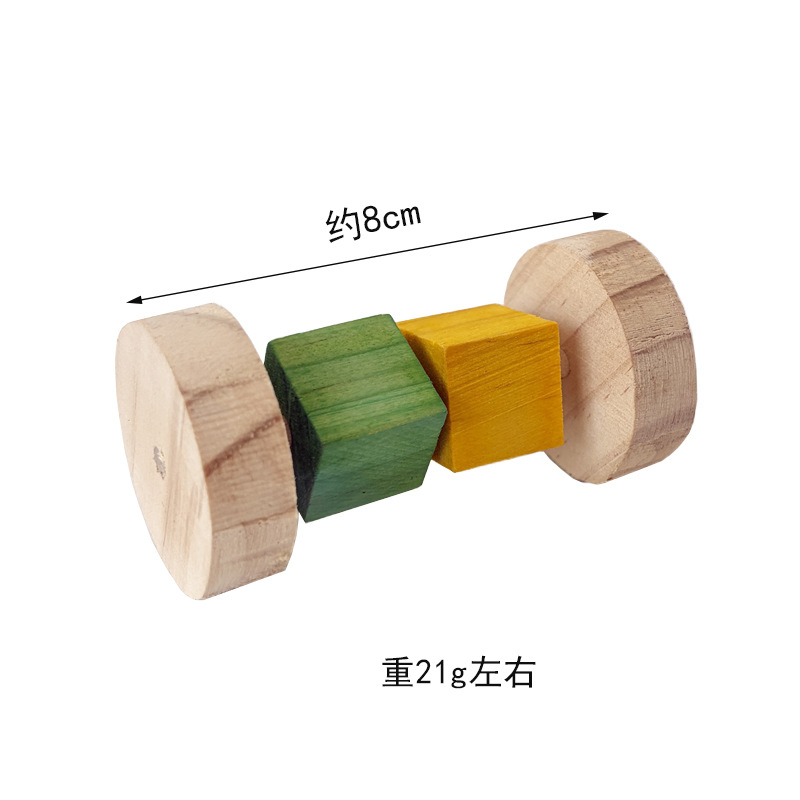 Set de Juguetes Molares para Mascotas Pequeñas de Madera Masticable para Hámsteres y Conejos image 38