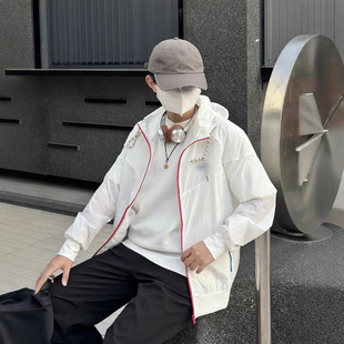 Hooded Sun Protection Clothing for Men Upf50+ Outdoor Anti-Uv Summer 2025 New Lightweight Ice Silk Breathable Skin Clothing