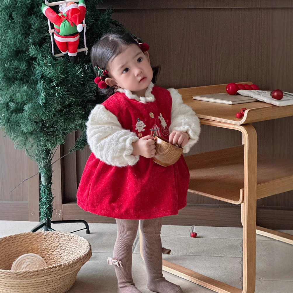 Ropa de invierno para bebés, ropa de algodón, bebé, conejo, circo, mamelucos gruesos, luna llena, cien días, ropa exterior