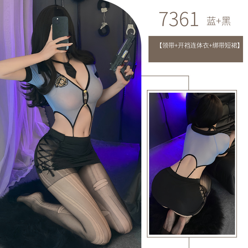 Costume bleu et noir / Taille libre