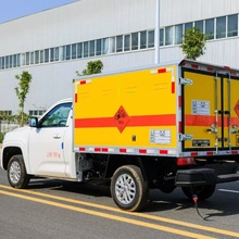 民俗礼花配送车江铃皮卡1类危险品运输车带分仓 皮卡防爆车有货