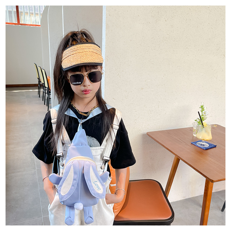 Girl's Medium Nylon Animal Cute Oval Zipper Crossbody Bag display picture 8