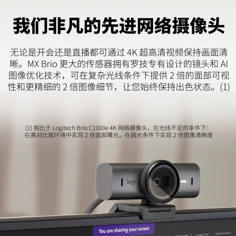 Веб-камера Logitech Master Series MX BRIO 4K Ultra HD — для прямых эфиров и игр