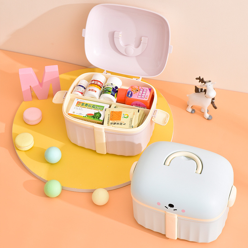 Songtai thickened household medicine box wholesale plastic storage box finishing box children's snacks toy storage box storage box