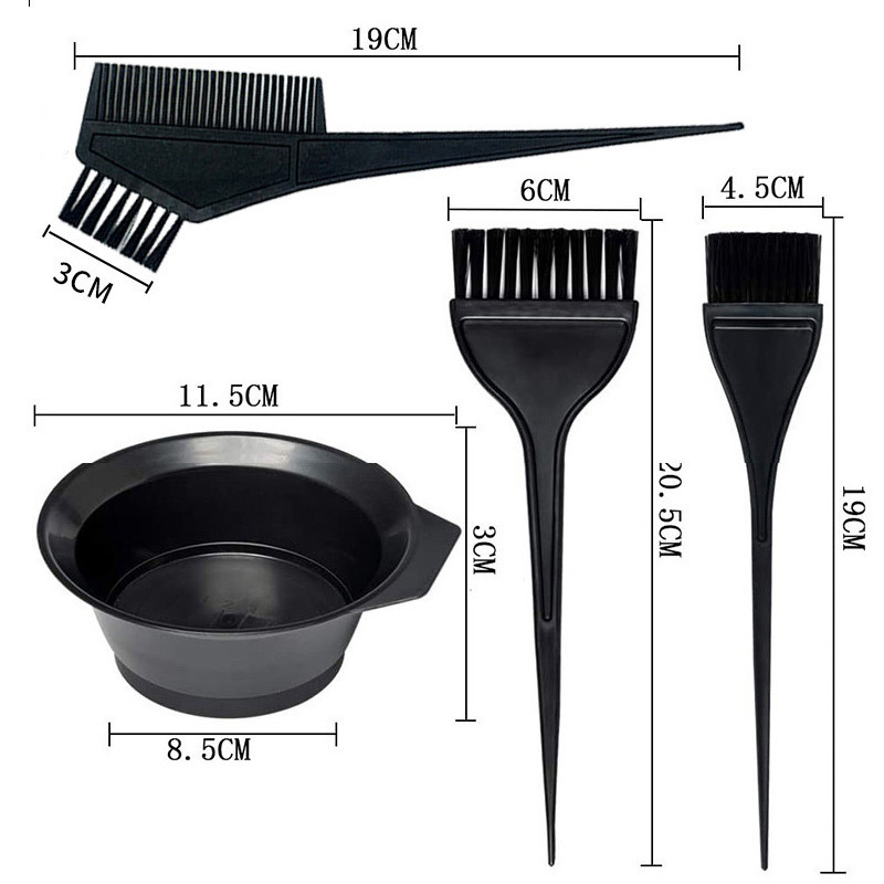 染发工具八件套装家用披肩焗油染发碗梳子软毛刷子耳罩染发八件套|undefined