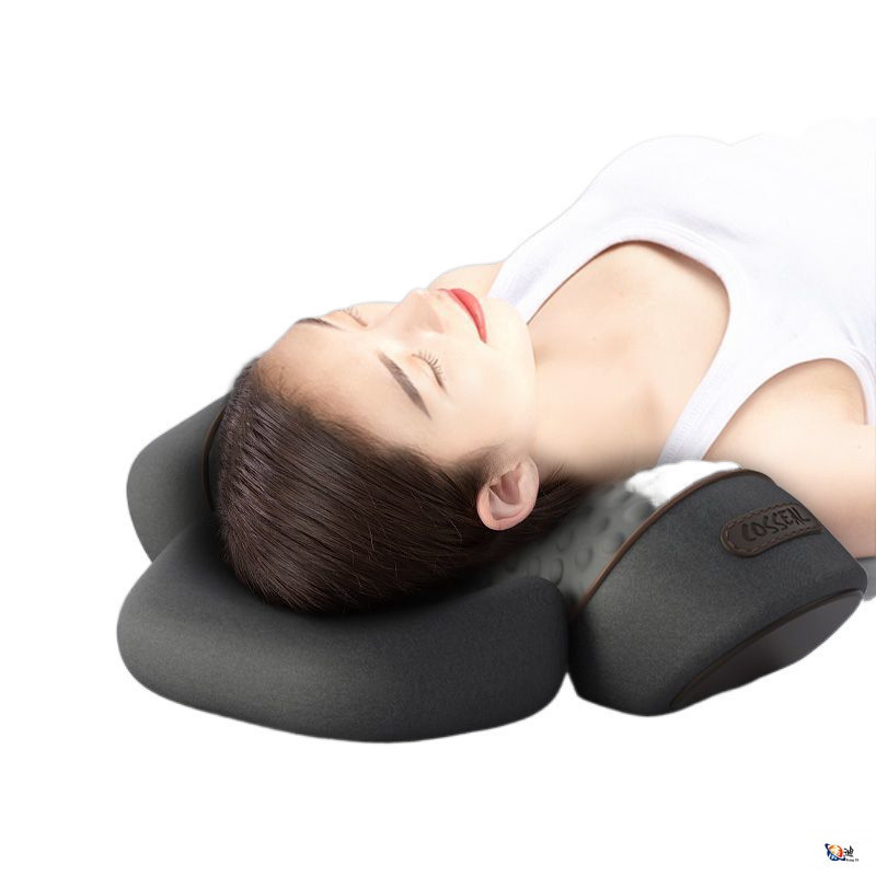充電式英語頚椎枕、睡眠用特別なマッサージ脊椎、非牽引加熱湿布、修理と交換ロゴ|undefined