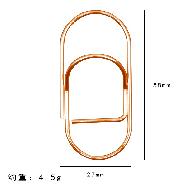 Clip de bolígrafo con forma de corazón colorido transfronterizo, clip de metal multifuncional creativo para cuaderno, portalápices portátil, accesorio para cuaderno, artículo de papelería.