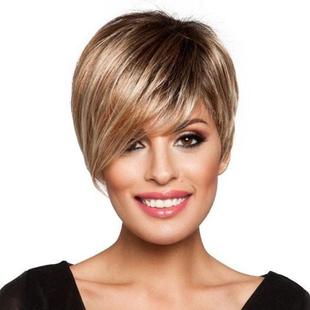 Wig Short Straight Hair