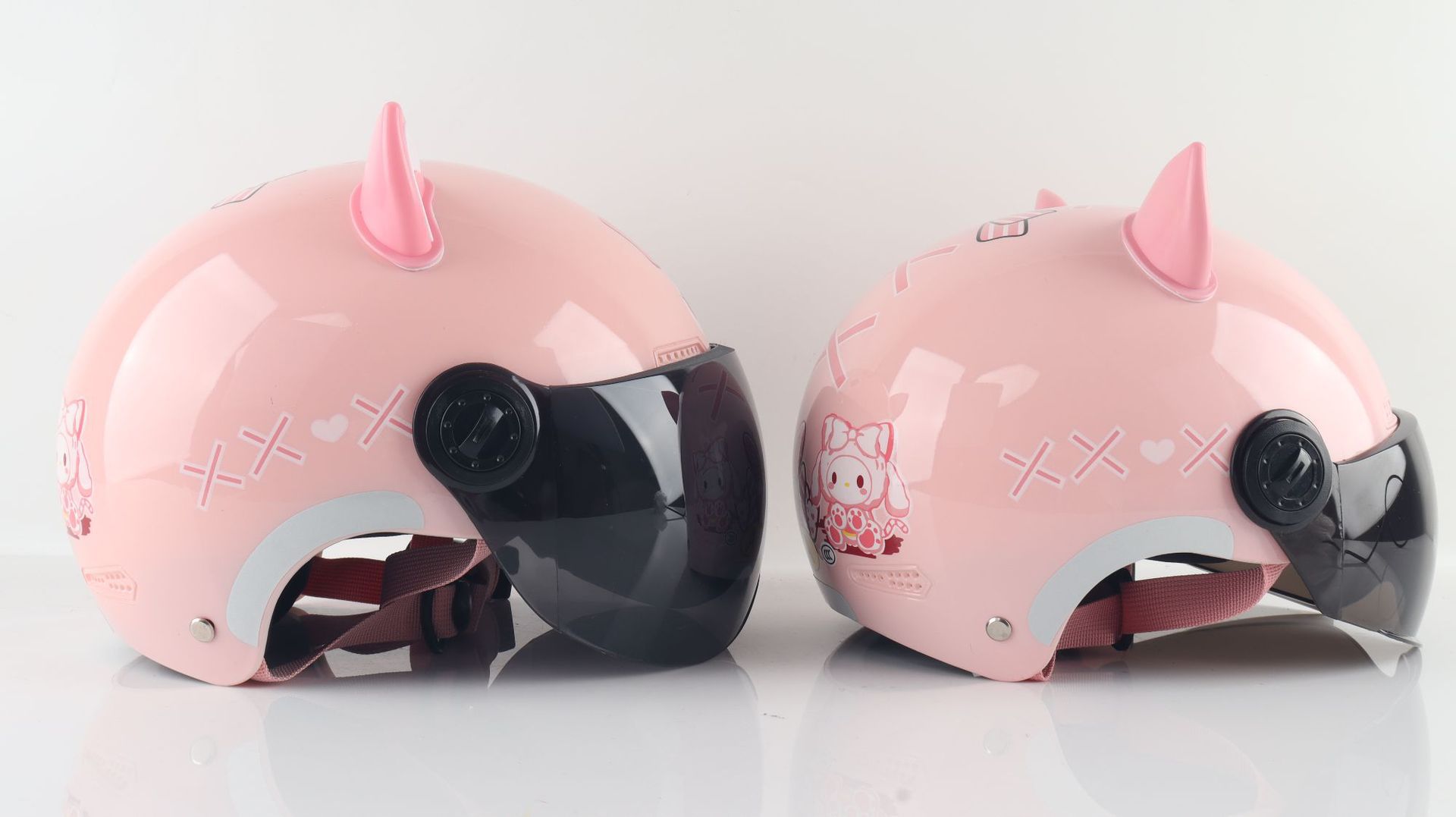 Helmet for Electric Vehicles 3C Summer Helmet Class a Parent-Child Helmet Children's Helmet Cartoon Cute Adult Motorcycle Helmet for Women