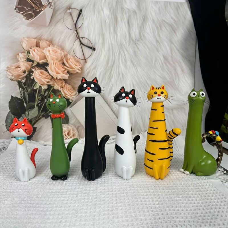 Creative Cat Vase Ornaments, Cross-Border Gardening Decoration Dried Flower Vase, Cute Cartoon Animal Resin Crafts Creative Cat Vase Ornaments, Cross-Border Gardening Decoration Dried Flower Vase, Cute Cartoon Animal Resin Crafts