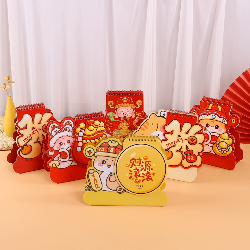 2025 год змеи мультяшный настольный календарь на заказ креативный милый настольный календарь