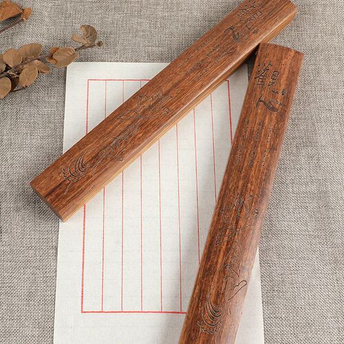 Factory wholesale bamboo paperweight stationery calligraphy painting student bookend calligraphy paperweight stationery