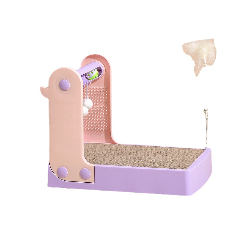 Estrictamente seleccionado mascota gato tablero del rasguño fabricante combinación gato tablero del rasguño sin caspa gato garra nido resistente al desgaste de papel corrugado pluma gato juguete