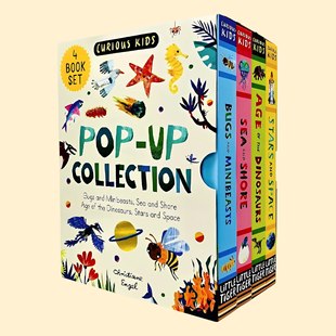 ����Curious Kids Pop-Ups���溢�ӿ���4�� Ӣ��ԭ��3D���w������