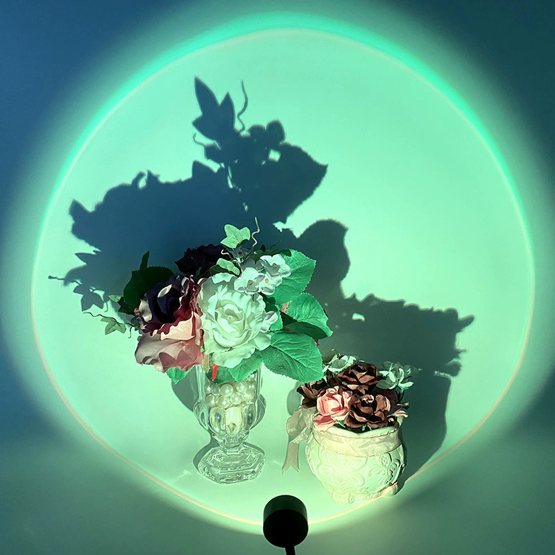 Сумеречный свет, солнечный свет, радужный Свет Seven Color Projectives Нет Красный творческий USB живой фон Фонная атмосфера свет