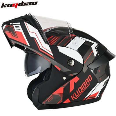 double lens motorcycle helmet exposed, Motosiklet kaskı (dəbilqə) - mechanical-safflower-m