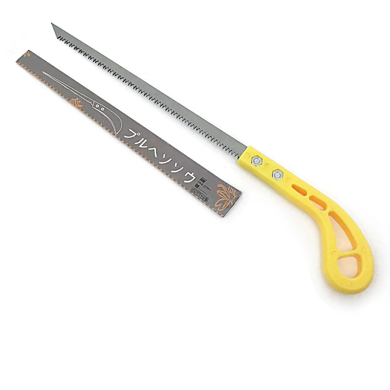 Фабрика Оптовая Марганцевая Сталь Коктейль Пила Небольшая ручная пила Бытовая деревянная ручка пила Дерево Мини Портативный Настенная Пила