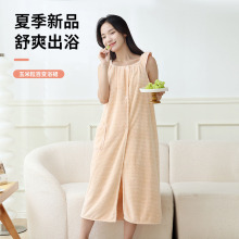 玉米粒百变浴裙可穿式浴巾浴裙新款女成人家用吸水可裹裹巾批发