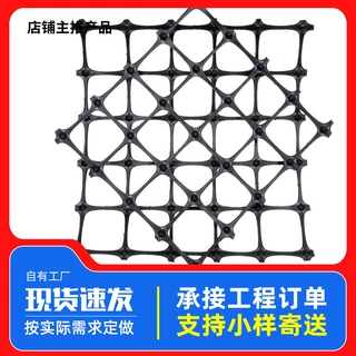 沥青路面路基加固用双向塑料土工格栅多规格可定制护坡双向格栅