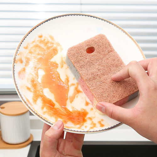 Dropshipping kitchen sponge, multifunctional magic wipe, strong decontamination, wood pulp cotton dishcloth, non-greasy rag