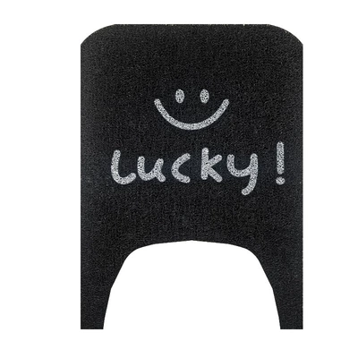 Black Thick Foot Mat, Electric vehicle foot mat - smiley-face-no9-n1-series