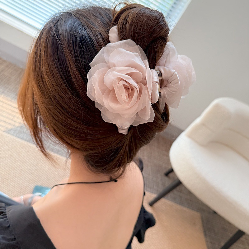 【とてもきれい】超仙花真珠ヘアピン後頭部ヘアクリップ2025新型サメクリップ|undefined