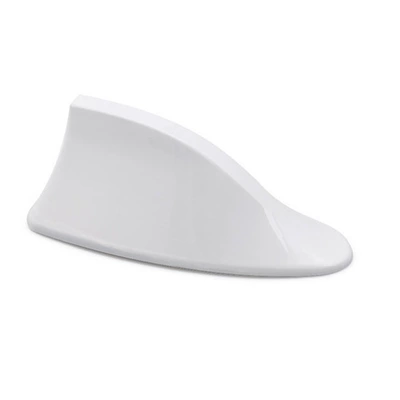 Car Decoration Shark Fin Universal Antenna, Radio-Specific Antenna, Car Roof Spoiler Antenna Modification, No Drilling Required (vehicle antenna) - white
